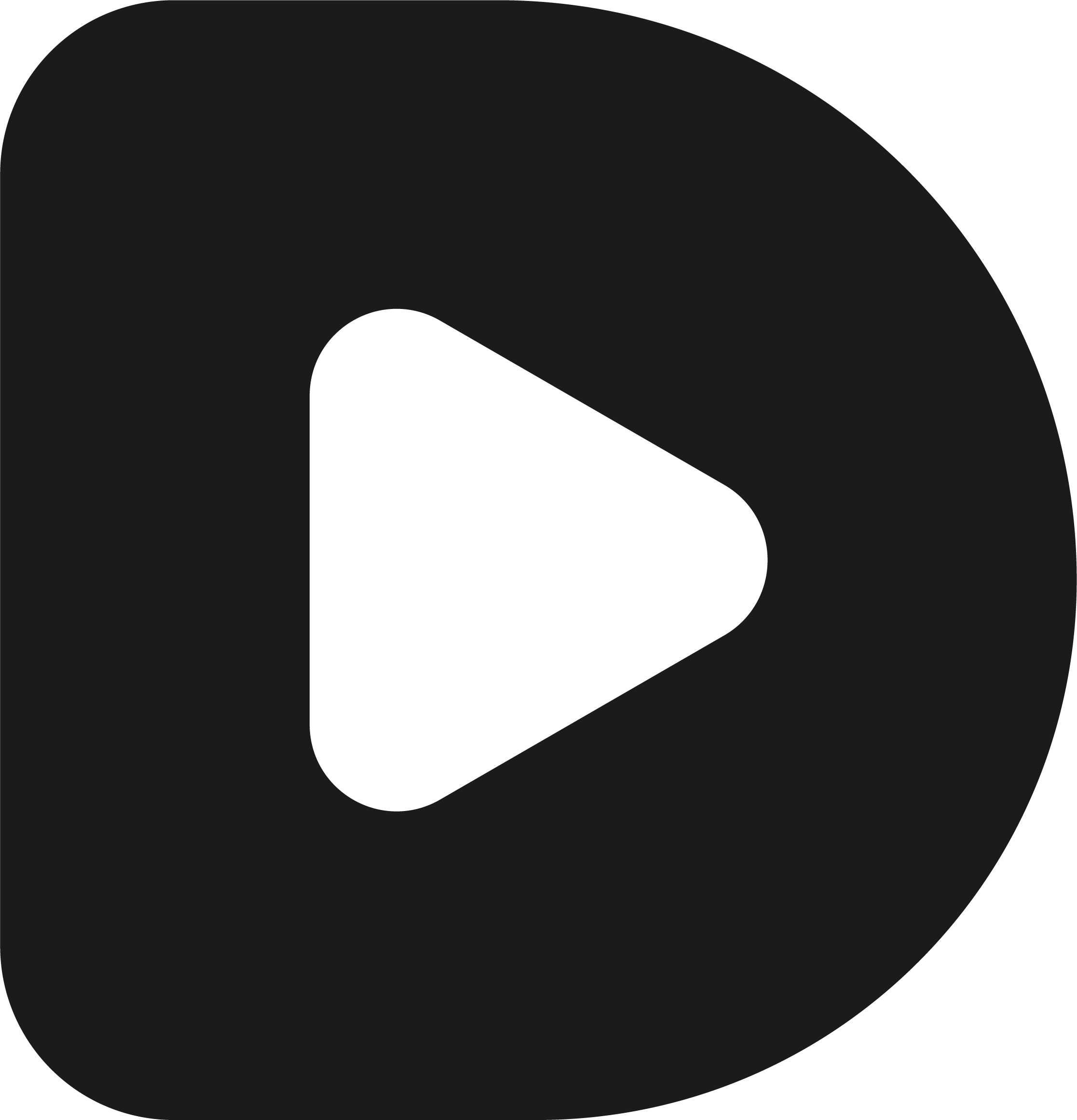 DemoFast coral play-button mark